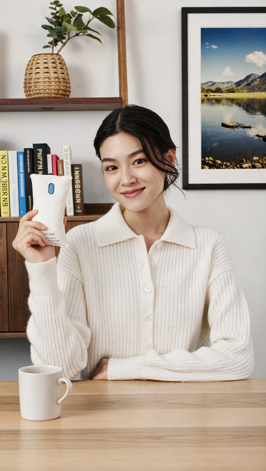 테이블 인물·제품·배경 기준 이미지